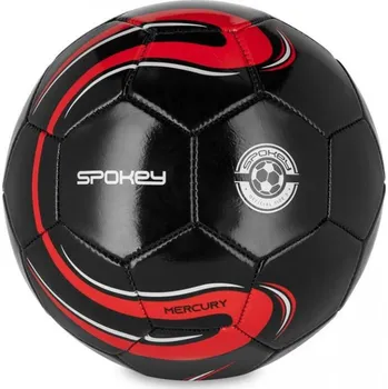Fotbalový míč Spokey MERCURY Fotbalový míč, vel. 5, černo-červený