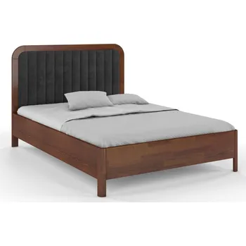 Postel Zvýšená postel z masivu borovice Modena Rozměr: 140x200, Odstín moření: Ořech, Čalounění: 2315