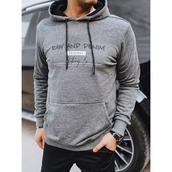 Pánská móda Pánská mikina DSTREET BX5713 TMAVĚ ŠEDÁ M