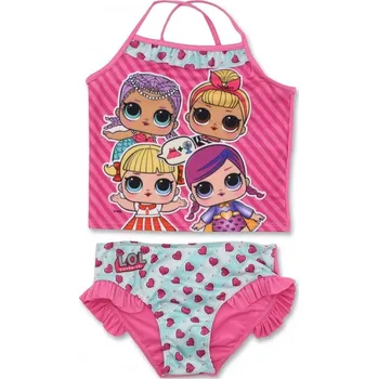 Dívčí plavky United Essentials • Dívčí dvoudílné plavky L.O.L. Surprise s košilkou EU 134