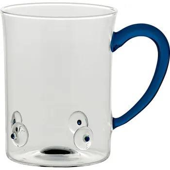 Zafferano, Hrnek Patèa skleněný 510 ml nebově modrý - Formadore