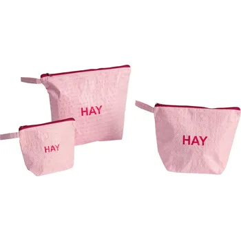 Hay, Kosmetické taštičky Candy Mono velké světle růžové 3 ks - Formadore