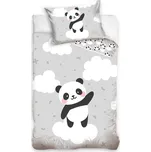 Carbotex Povlečení do postýlky Panda na obláčku 100x135 + 40x60