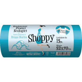 Pytle na odpadky Odpadkové pytle SMP Shoppy mořský vánek 30L, 15ks