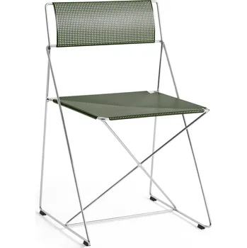 Úložný box Hay, Skládací židle X-Line, chromovaná podnož, lesní zelená - Formadore