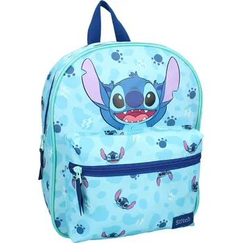 Dětský batoh Vadobag batoh s přední kapsou Lilo & Stitch - 8L tyrkysová