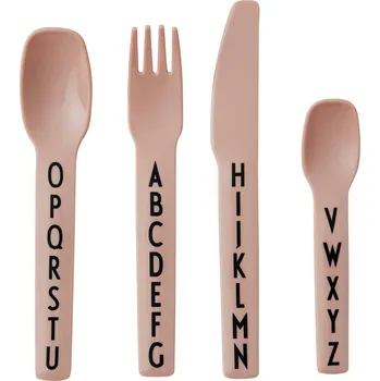 Příbor Design Letters, Dětské příbory AJ Kids nude 4 díly - Formadore