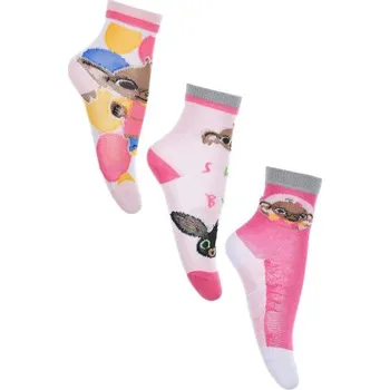 SADA 3 KS dívčí PONOŽKY BING, vel. 19-30 Velikost: 19