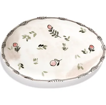 Talíř Serax, Oválný talíř Midnight Flowers Mirtillo Nude, 35 cm - Formadore