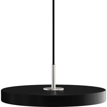 Umage, Závěsná lampa Asteria Plus se stříbrným držákem 31 cm černá - Formadore