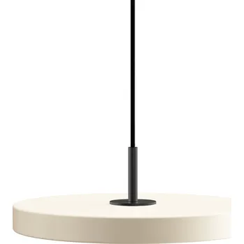 Umage, Závěsná lampa Asteria Plus s černým držákem 31 cm bílá perleť - Formadore