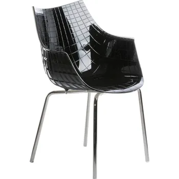 Jídelní židle Driade, Židle Meridiana na ocelových nožkách černá - Formadore