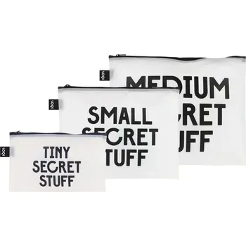 LOQI, Taštičky Snask transparentní 3 ks - Formadore