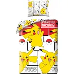 Halantex • Bavlněné ložní povlečení Pokémon Pikachu No. 025 - 100% bavlna - 70 x 90 cm + 140 x 200 cm