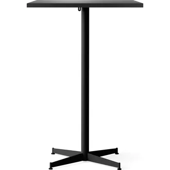 Jídelní stůl Audo Copenhagen, Barový stůl Nook Star Base, čtvercový, Linoleum, 103 cm, černý, s černou podstavou - Formadore