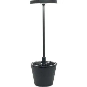 Lampička Zafferano, Stolní lampa Poldina Reverso s miskou tmavě šedá - Formadore