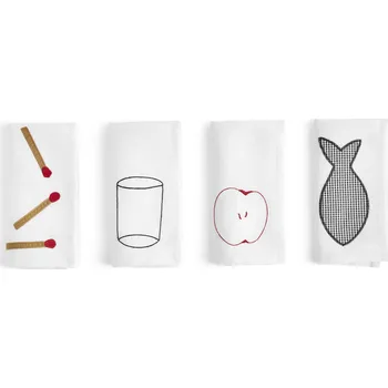 Papírový ubrousek Hay, Ubrousky Ram bílé 4 ks - Formadore