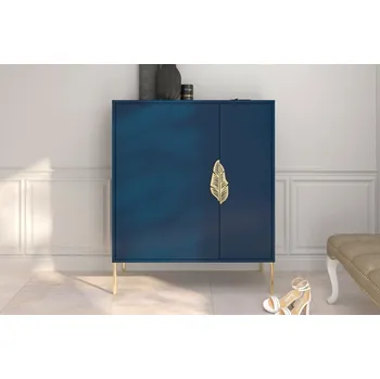 Komoda Modrá komoda Merlin 2D