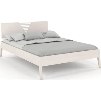 Postel Zvýšená postel z masivu buk Wolomin Rozměr: 120x200, Odstín moření: Bílá