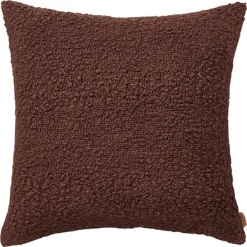 Polštář Ferm Living, Dekorativní polštář Moor 50 x 50 cm tmavě hnědý - Formadore