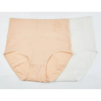 Kalhotky 2 kahotky s tvarujícím efektem beige + bílá L