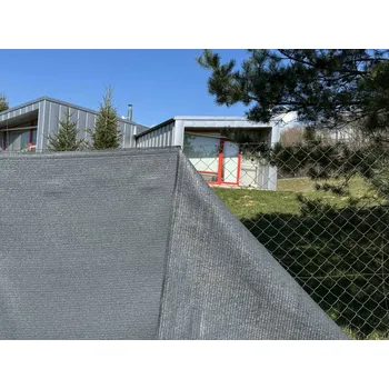 Stínicí plachta Stínící tkanina SuperPloteS stínivost 100%, tmavě. šedá - role, 1m, 50bm