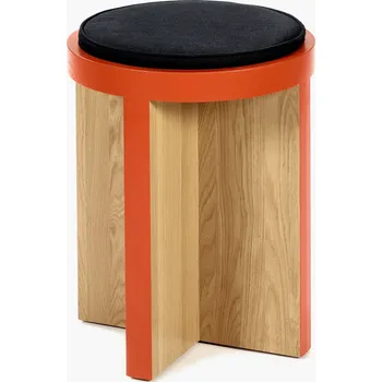 Serax, Stolička Tabu, černo-oranžová, přírodní dub - Formadore
