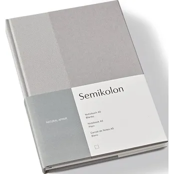 Diář Semikolon, Nelinkovaný zápisník Natural Affair A5 šedý - Formadore