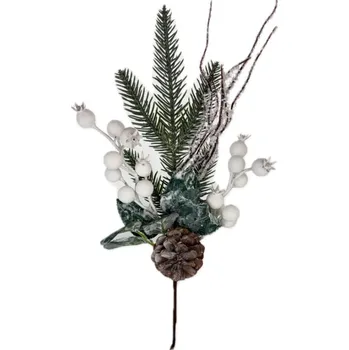 Maják Zápich 35cm zimní šiška+jeřabina