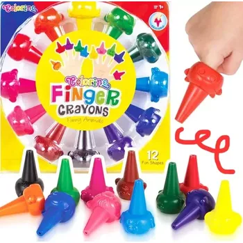 Výtvarná sada Svíčkové pastelky FUNNY ANIMALS COLORINO