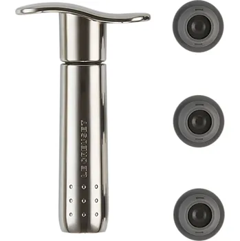 Chladič na víno Le Creuset, Pumpička na víno Le Creuset WA-137B kovová tmavě stříbrná - Formadore