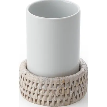 Držák na kartáček Decor Walther, Pohár na zubní kartáčky Basket světlý - Formadore