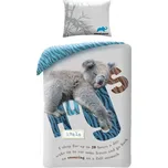 Halantex • Bavlněné ložní povlečení Animal Planet - motiv Koala - 100% bavlna - 70 x 90 cm + 140 x 200 cm