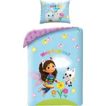 Halantex • Bavlněné ložní povlečení Gábinin kouzelný domek - motiv Gabby a Pandy Paws - 100% bavlna - 70 x 90 cm + 140 x 200 cm