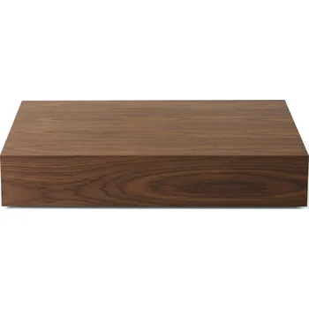 Konferenční stolek New Works, Konferenční stolek Mass, 75 x 103 cm, ořechové dřevo - Formadore
