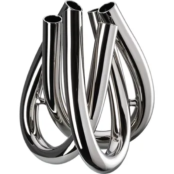 Váza Rosenthal, Váza Triu 22 cm stříbrná - Formadore