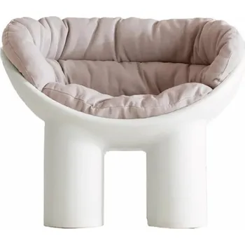 Polštář Driade, Podsedák na křeslo Roly Poly světle béžový - Formadore