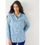 Dlouhá košile s minimalistickým potiskem tmavě modrá/modrá 50