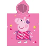 Carbotex • Dívčí plážové pončo - osuška s kapucí Prasátko Peppa Super Cool