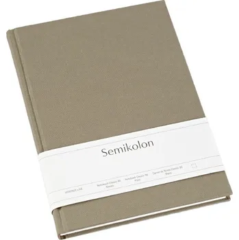 Diář Semikolon, Notes Uni Classic B5, hladký, hnědošedý - Formadore