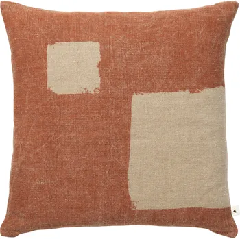 Polštář Ferm Living, Dekorativní polštář Oleo 50 x 50 cm béžovo-červený - Formadore