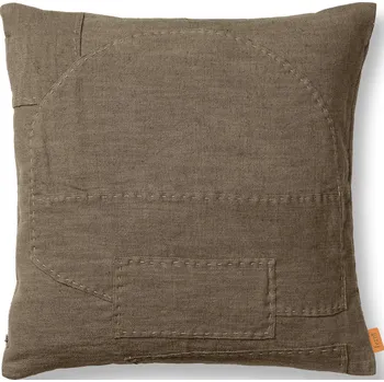 Polštář Ferm Living, Dekorativní polštář Darn 50 x 50 cm taupe - Formadore