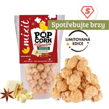 Čokoláda Mixit_Mixit popcorn – Bílá čokoláda a perníkové koření, 60 g