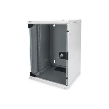 Racková skříň DIGITUS 254 mm (10 ") 9U nástěnná skříňka 464x312x300 mm, barva šedá (RAL 7035)
