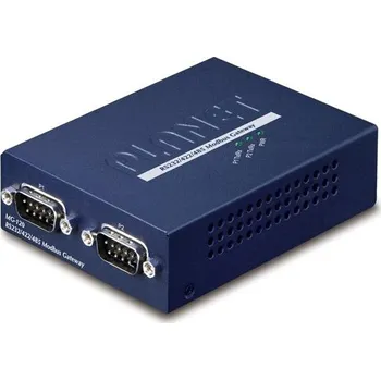 Switch Planet MODBUS brána RS-232/422/485 na IP, 2x COM, 100Base-TX, RTU/ACSII, -10až+60°C, 5VDC