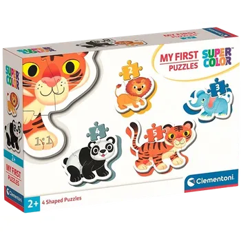 puzzle pro nejmenší Clementoni - Moje první puzzle 4v1 Safari (2,3,4,5 dílků)