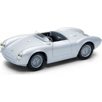 autíčko Welly Porsche 550 Spyder 1:34 stříbrné