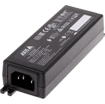 IP kamera AXIS Midspan - Dávkovač energie - AC 100-240 V - 30 Watt - výstupní konektory: 1 - Evropa - černá - pro AXIS A1610, C1410, D3110,