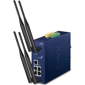 Počítač PLANET IAP-2400AX Průmyslový Wi-Fi 5GHz, IP30, 802.1Q VLAN, 2400Mbps s LAN, 5x port, -40až+75st, 9-54VDC