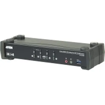 Switch ATEN 4-Port USB3.0 4K DisplayPort KVMP Switch with Built-in MST Hub